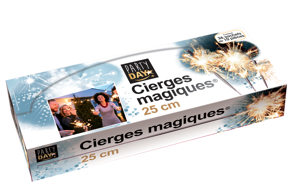 Cierge Magique 18CM - Sopadec - Décoration Emballage Fête à Nevers